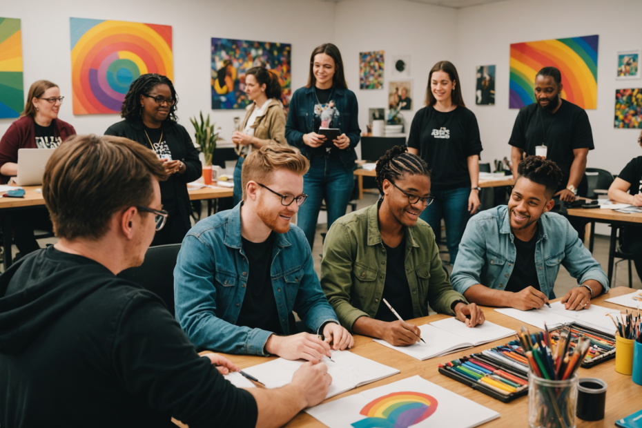 découvrez des rencontres passionnantes avec des artistes lgbt, échangez autour de leurs œuvres et vivez des moments riches en diversité et créativité.